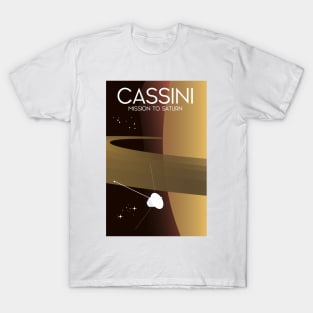 Cassini NASA Saturn Space art T-Shirt